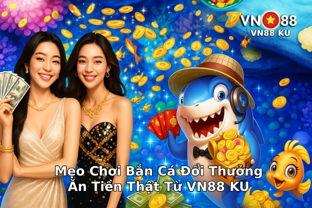 Bắn cá đổi thưởng ăn tiền với mẹo từ VN88 KU